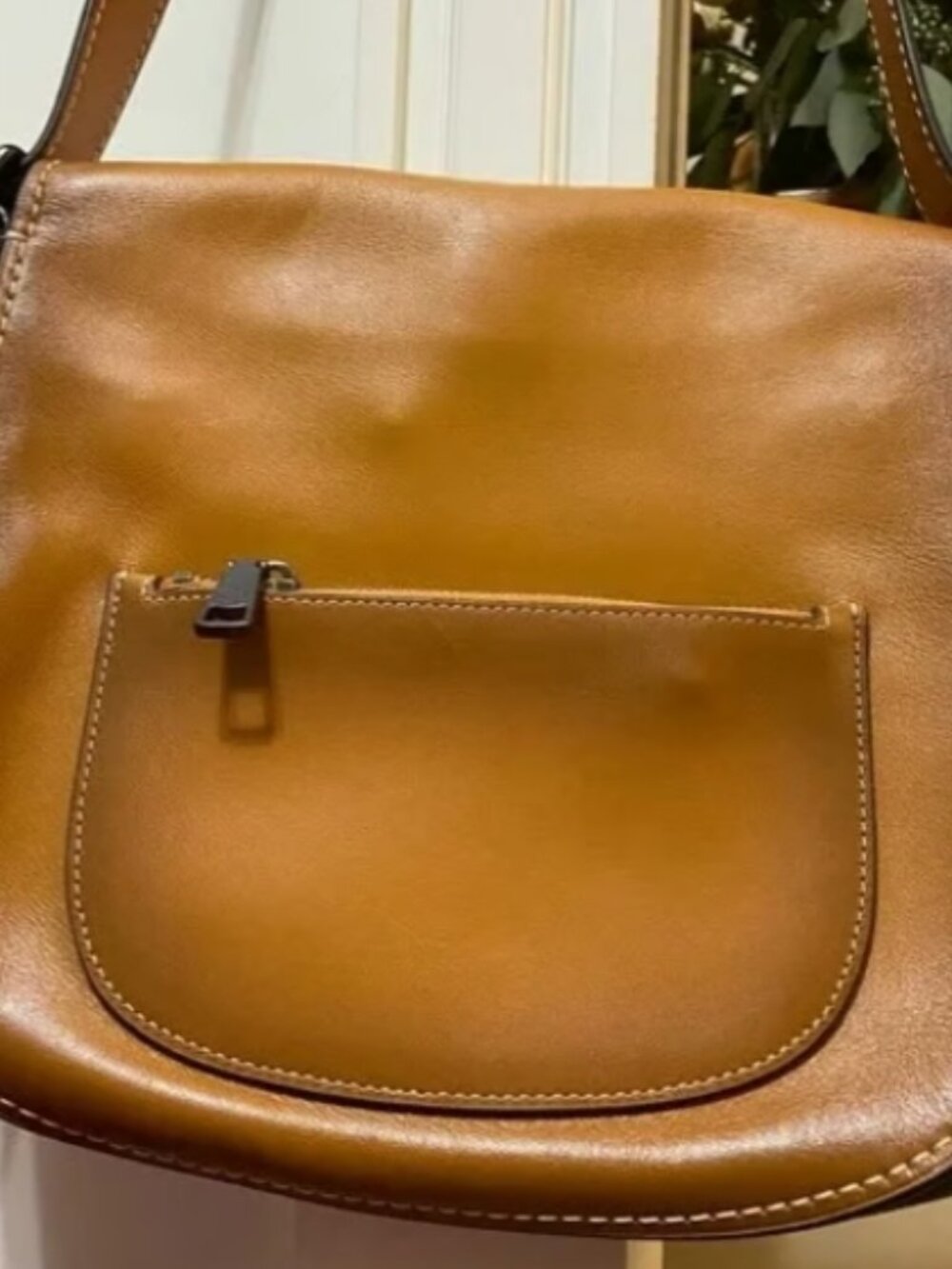 Coach 1941 Glove-Tanned Leather Saddle Bag 28 Exotic Colorblock - Picture 4 of 12
